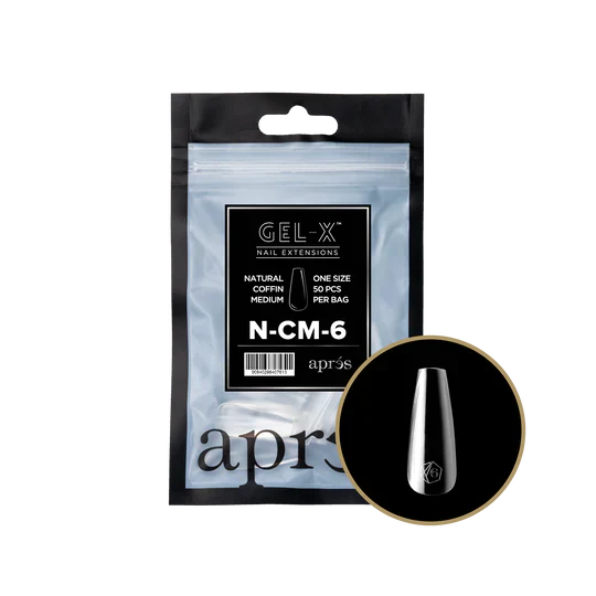 APRES - Gel-X Natural Coffin Medium #6