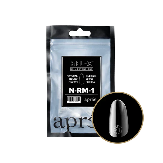 APRES - Gel-X Natural Round Medium #1