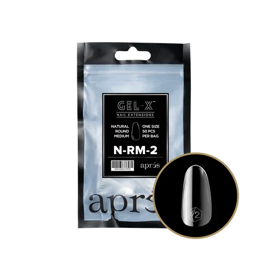 APRES - Gel-X Natural Round Medium #2