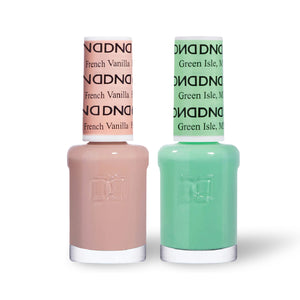  DND 2 Nail Lacquer - Set 4 NUDE & GREEN by DND - Daisy Nail Designs sold by DTK Nail Supply