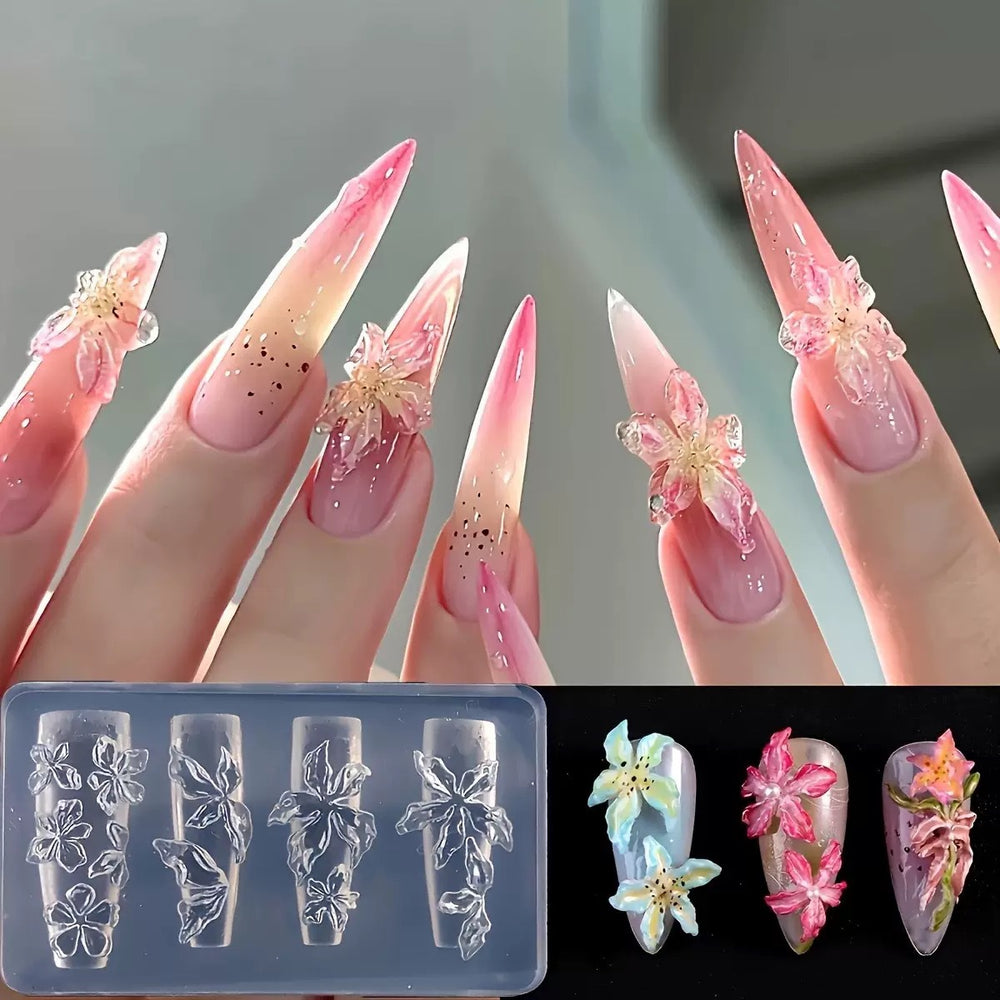 3D Nail Charm Mold 17 - Flower