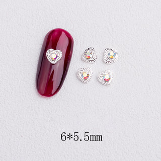  LX2 #253-256 2PCS Mini Rhinestone Heart Nail Charm by Nail Charm sold by DTK Nail Supply