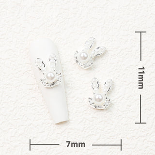  LX2 #137-139 2PCS Bunny Head Nail Charm by Nail Charm sold by DTK Nail Supply