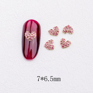  LX2 #245-252 2PCS Rhinestone Heart Nail Charm by Nail Charm sold by DTK Nail Supply