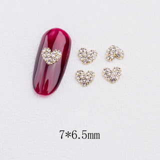  LX2 #245-252 2PCS Rhinestone Heart Nail Charm by Nail Charm sold by DTK Nail Supply