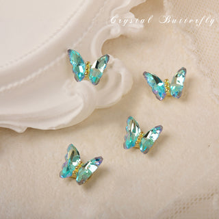 #314 Red LX2 #307-314 2PCS Crystal Butterfly Nail Charm by Nail Charm sold by DTK Nail Supply