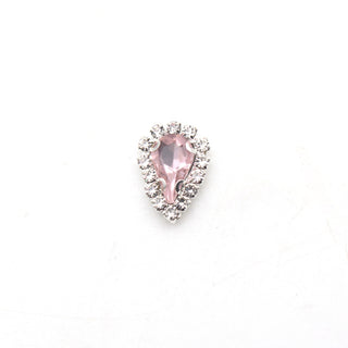 #167 Pink LX2 #161-167 2PCS Diamond Frame Tear Drop Nail Charm by Nail Charm sold by DTK Nail Supply