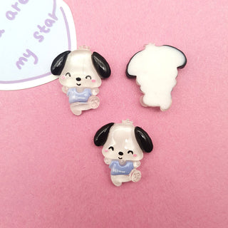  #372 2PCS Crystal Dancing Pochacco Charm by Nail Charm sold by DTK Nail Supply