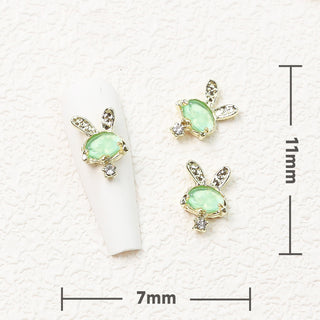  LX2 #140-148 2PCS Crystal Bunny Nail Charm by Nail Charm sold by DTK Nail Supply