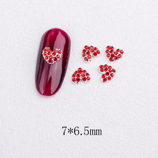  LX2 #245-252 2PCS Rhinestone Heart Nail Charm by Nail Charm sold by DTK Nail Supply