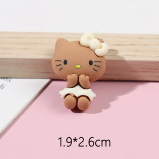 #494 Brown #494-496 2PCS Surprised Hello Kitty Charm by Nail Charm sold by DTK Nail Supply