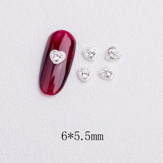  LX2 #253-256 2PCS Mini Rhinestone Heart Nail Charm by Nail Charm sold by DTK Nail Supply