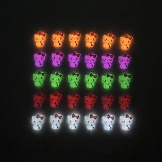 #081-085 2PCS Glow in the Dark Hello Kitty Nail Charm