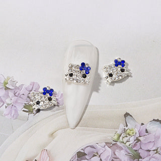 #325 Blue LX2 #321-326 2PCS Rhinestone Hello Kitty Nail Charm by Nail Charm sold by DTK Nail Supply