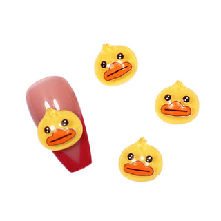 #334 2PCS Duck Face Nail Charm