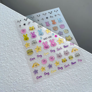  3D Nail Art Stickers MO-100 by Joyful Nail sold by DTK Nail Supply