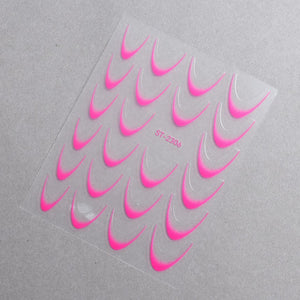 5D Nail Stickers ST-2306-13 - Neon Pink