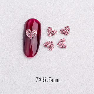  LX2 #245-252 2PCS Rhinestone Heart Nail Charm by Nail Charm sold by DTK Nail Supply