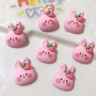  #425-426 2PCS Strawberry Rabbit Charm by Nail Charm sold by DTK Nail Supply