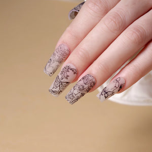 Nail Stamp Plate - 009 Wildflower