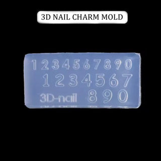  3D Nail Charm Mold 9 - Numbers by OTHER sold by DTK Nail Supply