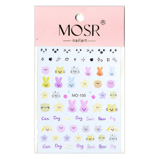  3D Nail Art Stickers MO-100 by Joyful Nail sold by DTK Nail Supply