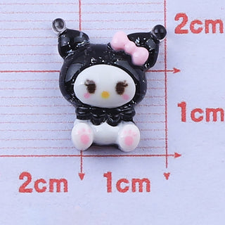  #350 2PCS Crystal Kuromi Nail Charm - Black by Nail Charm sold by DTK Nail Supply