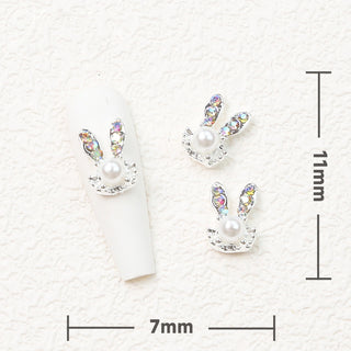  LX2 #137-139 2PCS Bunny Head Nail Charm by Nail Charm sold by DTK Nail Supply