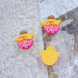 #341 2PCS Pompompurin Donut Nail Charms