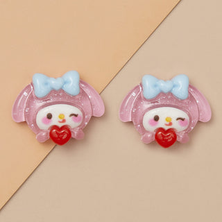  #297-302 2PCS Hello Kitty and Friends Big Hearts Charms by Nail Charm sold by DTK Nail Supply