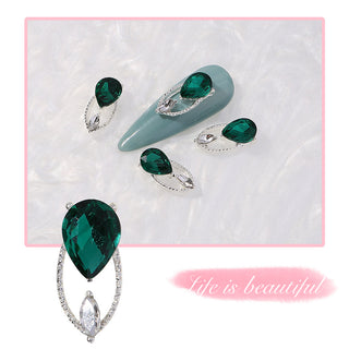  LX2 #041-044 2PCS Large Teardrop Nail Charm by Nail Charm sold by DTK Nail Supply