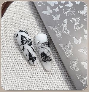 Nail Stamp Plate - 006 Butterflies