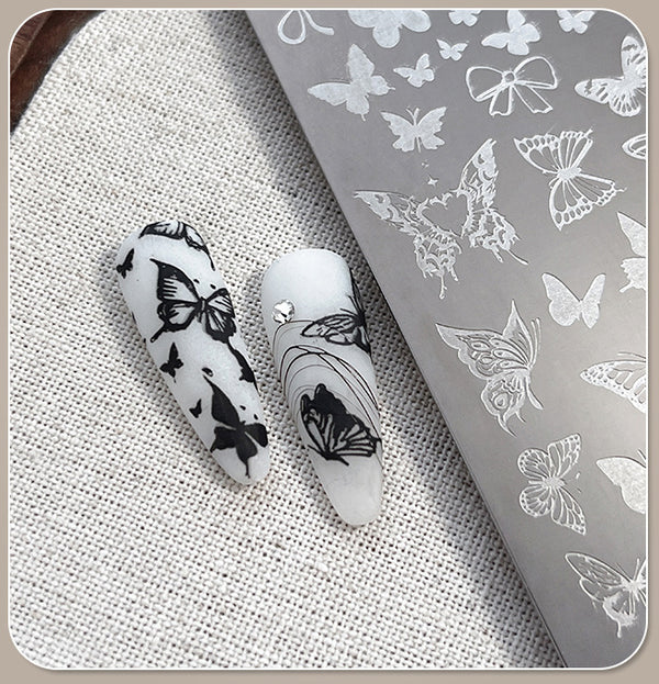 Nail Stamp Plate - 006 Butterflies