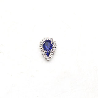 #163 Blue LX2 #161-167 2PCS Diamond Frame Tear Drop Nail Charm by Nail Charm sold by DTK Nail Supply