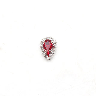 #165 Red LX2 #161-167 2PCS Diamond Frame Tear Drop Nail Charm by Nail Charm sold by DTK Nail Supply