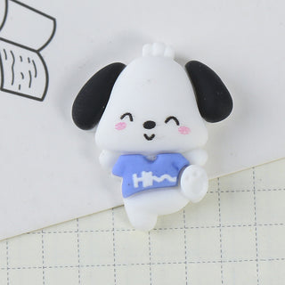 #373 2PCS Clay Dancing Pochacco Charm