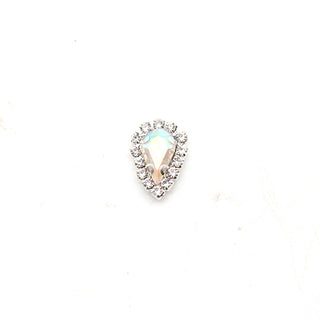 #162 Crystal LX2 #161-167 2PCS Diamond Frame Tear Drop Nail Charm by Nail Charm sold by DTK Nail Supply