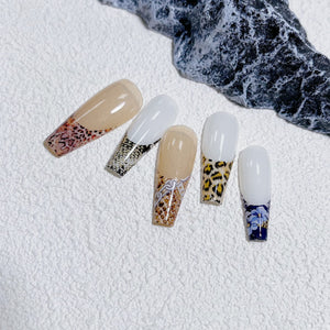 Nail Transfer Foil - Cheetah & Snake Print - W26