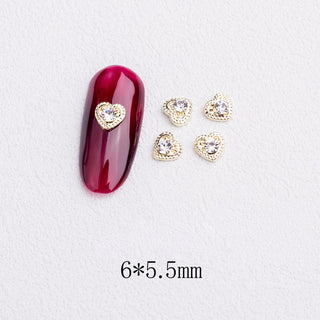  LX2 #253-256 2PCS Mini Rhinestone Heart Nail Charm by Nail Charm sold by DTK Nail Supply