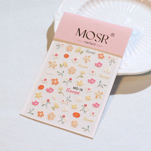 3D Nail Art Stickers MO-18