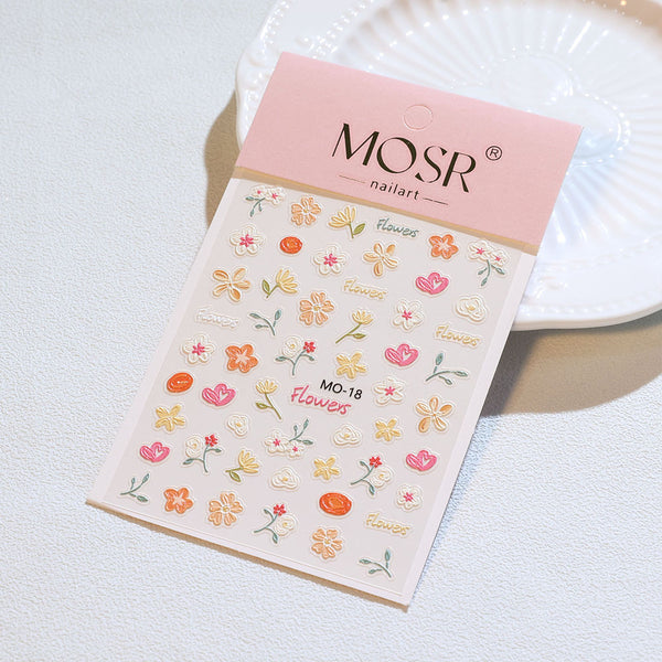 3D Nail Art Stickers MO-18