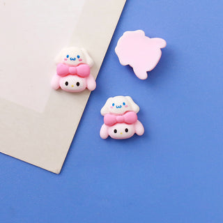 #400 Kuromi Heart Nail Charm #395-400 2PCS My Melody Heart Nail Charm by Nail Charm sold by DTK Nail Supply