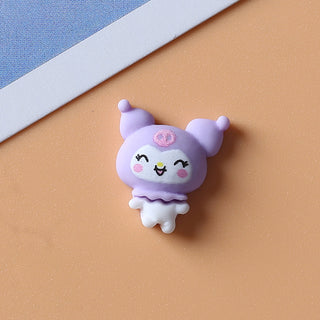  #344 2PCS Clay Happy Kuromi Nail Charm - Purple by Nail Charm sold by DTK Nail Supply