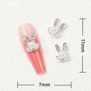  LX2 #137-139 2PCS Bunny Head Nail Charm by Nail Charm sold by DTK Nail Supply