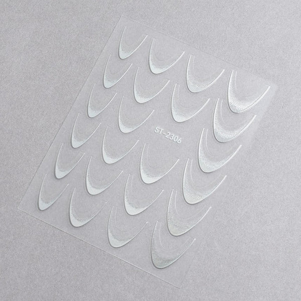 🎁 5D Nail Stickers ST-2306-1 - Laser Silver (100% off)