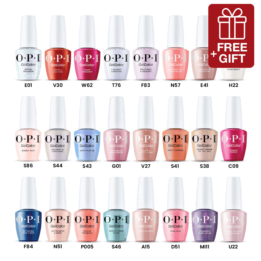 OPI Intelli-Gel - Set 24 Gel Colors  - Gel Color 0.5 oz - Holiday Party Sparkle Collection