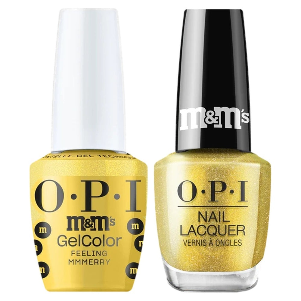 OPI Intelli Gel & Lacquer Duo - HPT01 Feeling Mmmerry (OPI M&M Collection) - DTK Nail Supply