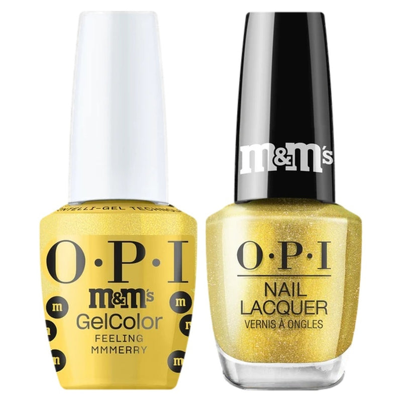 OPI Intelli Gel & Lacquer Duo - HPT01 Feeling Mmmerry (OPI M&M Collection) - DTK Nail Supply