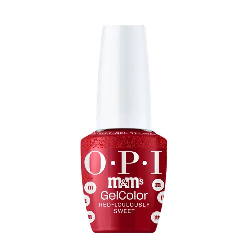 OPI Intelli-Gel - HPT12 Red-iculously Sweet - Gel Color 0.5 oz (OPI M&M Collection) - DTK Nail Supply