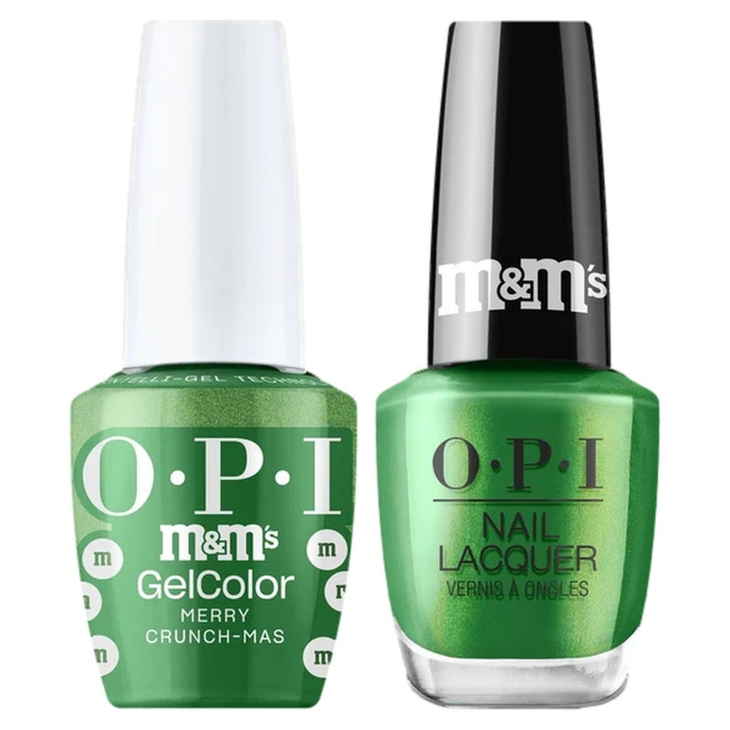 OPI Intelli Gel & Lacquer Duo - HPT06 Merry Crunch-Mas (OPI M&M Collection) - DTK Nail Supply